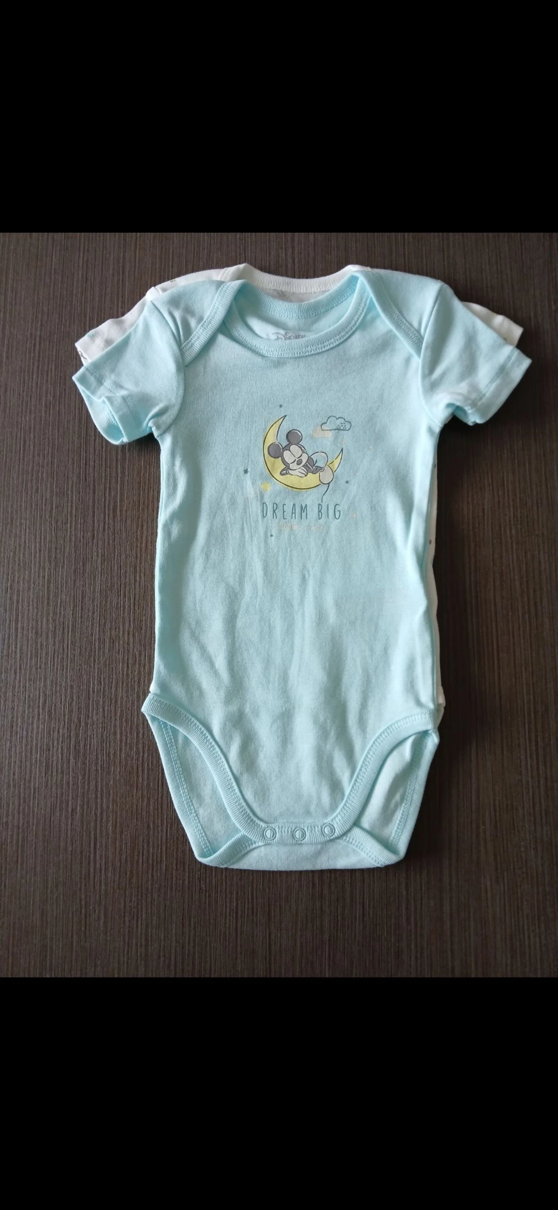 Lot 2 bodies manches courtes garçon disney baby 74 cm 12 mois